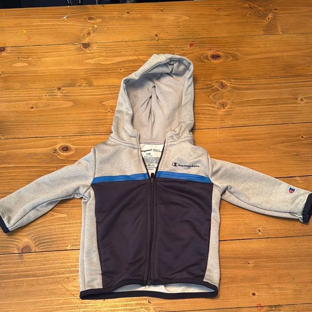 Champion Gray and Blue Sweatshirts for Everyday Comfort 18 month baby